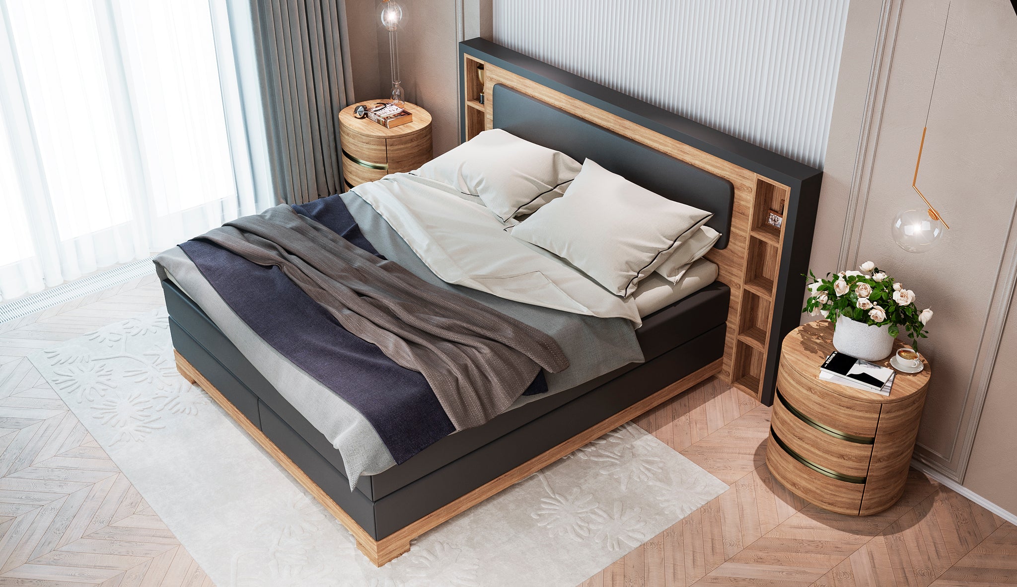 Boxspringbett - Träumer Nature 3