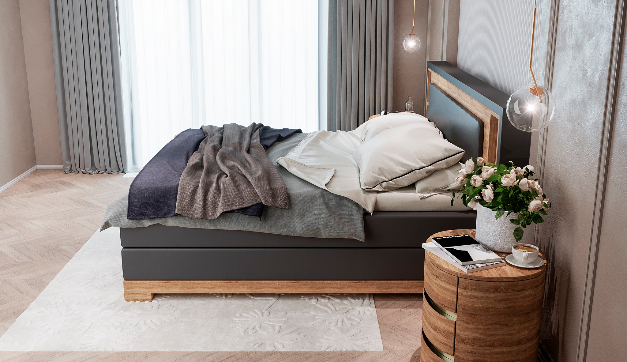 Boxspringbett - Träumer Nature 3