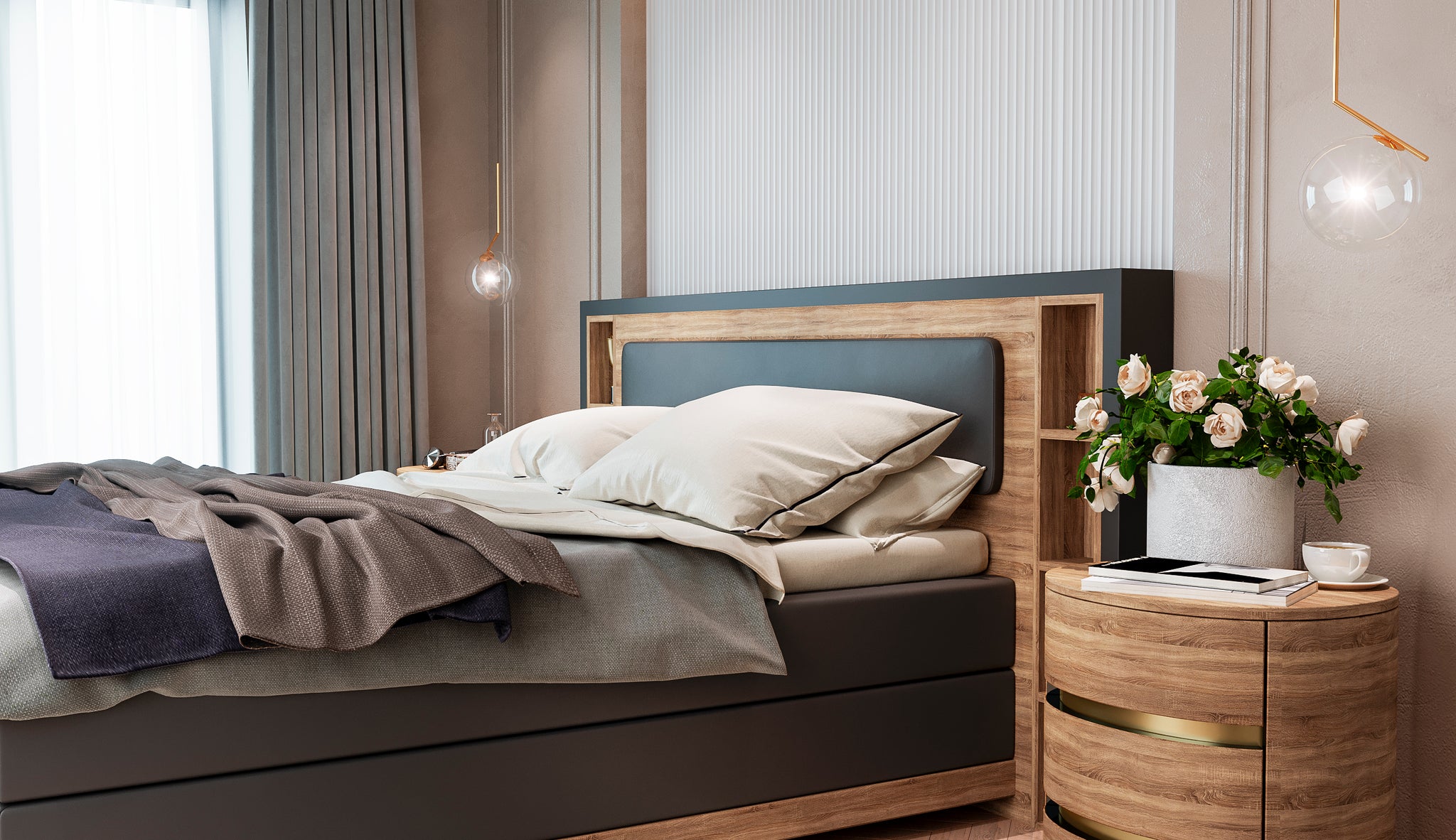 Boxspringbett - Träumer Nature 3